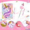 HappyGoLucky Coffret Cadeau Fille 3-12 Ans : Journal Intime Licorne, Peluche, Accessoires & Bijoux
