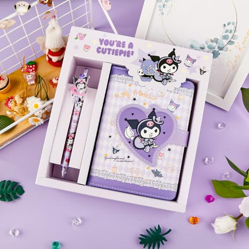 Carnet de Notes Violet avec Stylo pour Enfants et Adolescents - Journal Créatif Idéal pour Filles