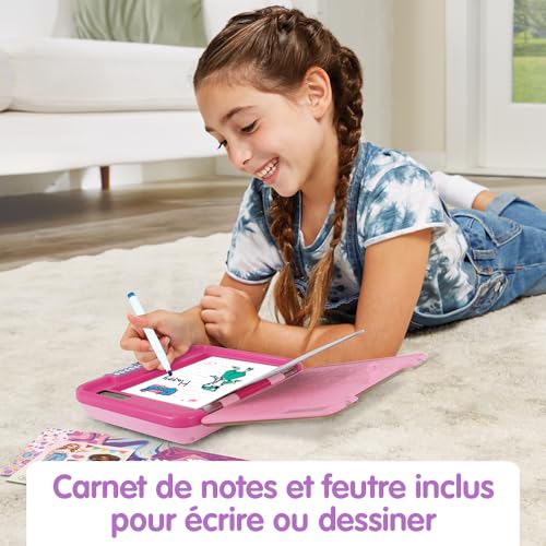 VTech KidiSecrets 365 Mon Journal Intime Vocal Rose - Journal Électronique avec Enregistreur Vocal, Code Secret et Jeux - Cadeau Enfant 5-12 Ans