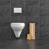 Relaxdays Porte-Papier Toilette en Bambou Naturel - Rangement Autonome pour 4 Rouleaux