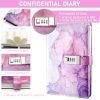 TNSLAND Set de Papeterie Violet : Journal Intime Fille avec Serrure, Stylo, Bracelet et Marque-Page - Le Coffret Cadeau Idéal pour Filles de 7 à 14 Ans