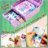 Disney Stitch : Coffret Journal Intime à Personnaliser pour Fille – Carnet Créatif avec Stylos et Stickers – Cadeau Idéal pour Enfants Fans de Disney