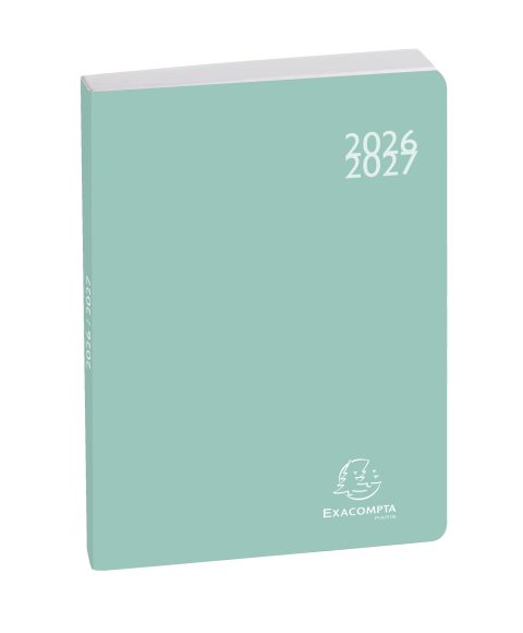 Agenda Journalier Exacompta Harmony 15x21cm Vert - Août 2026 à Juillet 2027
