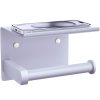 Tindbea Porte-Papier Toilette Mural avec Étagère - Acier Inoxydable SUS 304, Violet Lavande