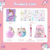 Homicozy Journal Intime Fille Licorne avec Cadenas - Set Complet Papeterie Cadeau A5 160 Pages