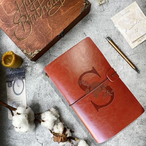 Carnet de Voyage Vintage en Cuir PU - Journal Intime Rechargeable A5, Idée Cadeau Polyvalent