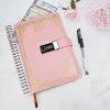 WHC Journal Intime Adulte avec Serrure A5 - Carnet Secret à Code pour Écriture et Organisation