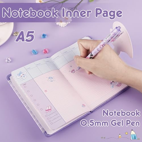 Carnet de Notes Violet avec Stylo pour Enfants et Adolescents - Journal Créatif Idéal pour Filles