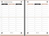 Agenda Scolaire Oxford Nude 2025-2026 : 1 Jour par Page, 12x18cm, Design Élégant et Fonctionnel