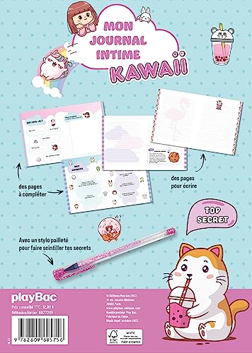 Mon Journal Intime Kawaii : Secrets, Dessins et DIY pour Enfants (6-12 ans)