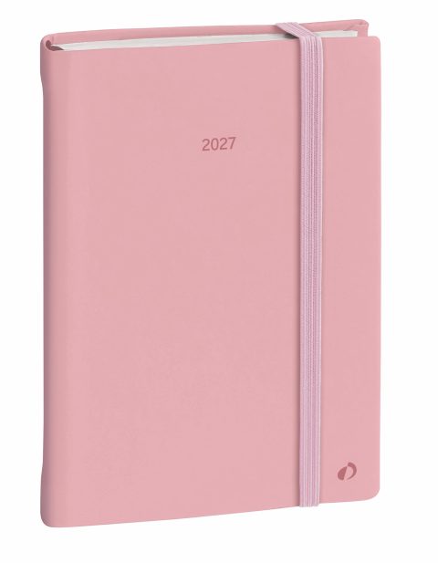 Agenda Quo Vadis 2027 Journalier 15x21 cm Pastel Rose - Organisation Complète