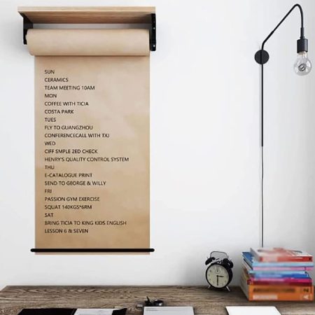 Distributeur Mural Porte-Rouleau Papier Kraft avec Coupe-papier - Largeurs Multiples