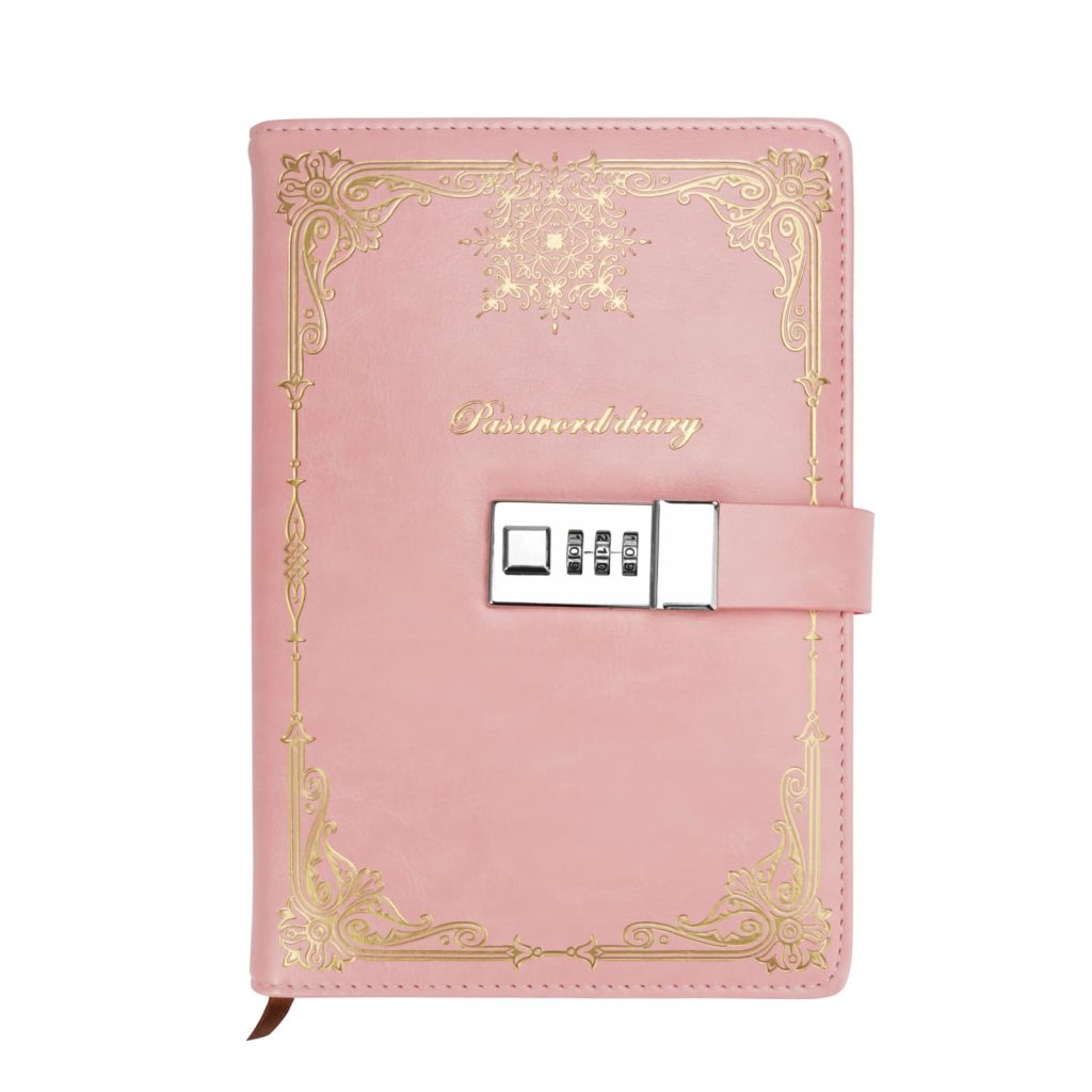 WHC Journal Intime Adulte avec Serrure A5 - Carnet Secret à Code pour Écriture et Organisation