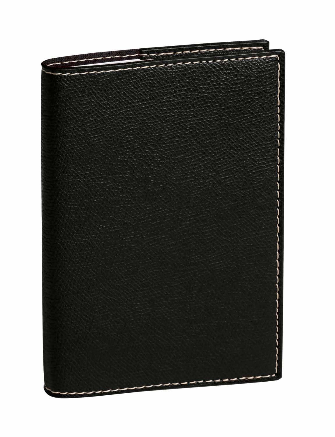 Agenda Consul 2026 Semainier Club Noir par Quo Vadis - Planification 13 mois - Papier Clairefontaine - Fabrication Française