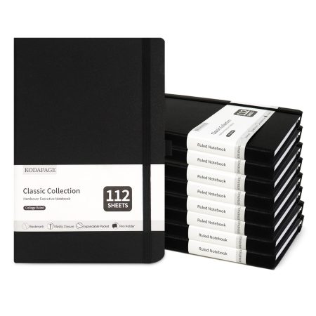 Carnet de Notes A5 Ligné Cuir Rigide - Agenda Polyvalent pour Travail, Études et Organisation