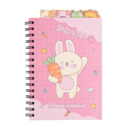 Carnet de Notes Kawaii A5 Spiralé - Journal Intime Créatif et Cadeau Original pour Filles