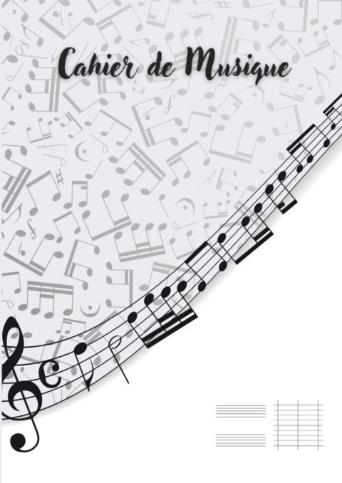 Cahier de Musique A4 : 110 Pages avec Portées et Seyes pour Compositeurs et Musiciens - Idée Cadeau