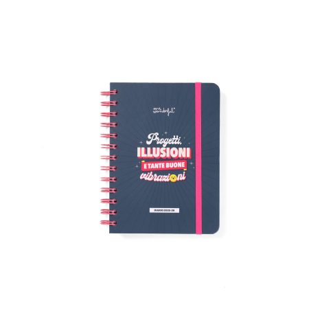 Agenda Scolaire Mr.Wonderful Wonder Petit 2025-2026 : Projets, Illusions et Bonnes Vibrations