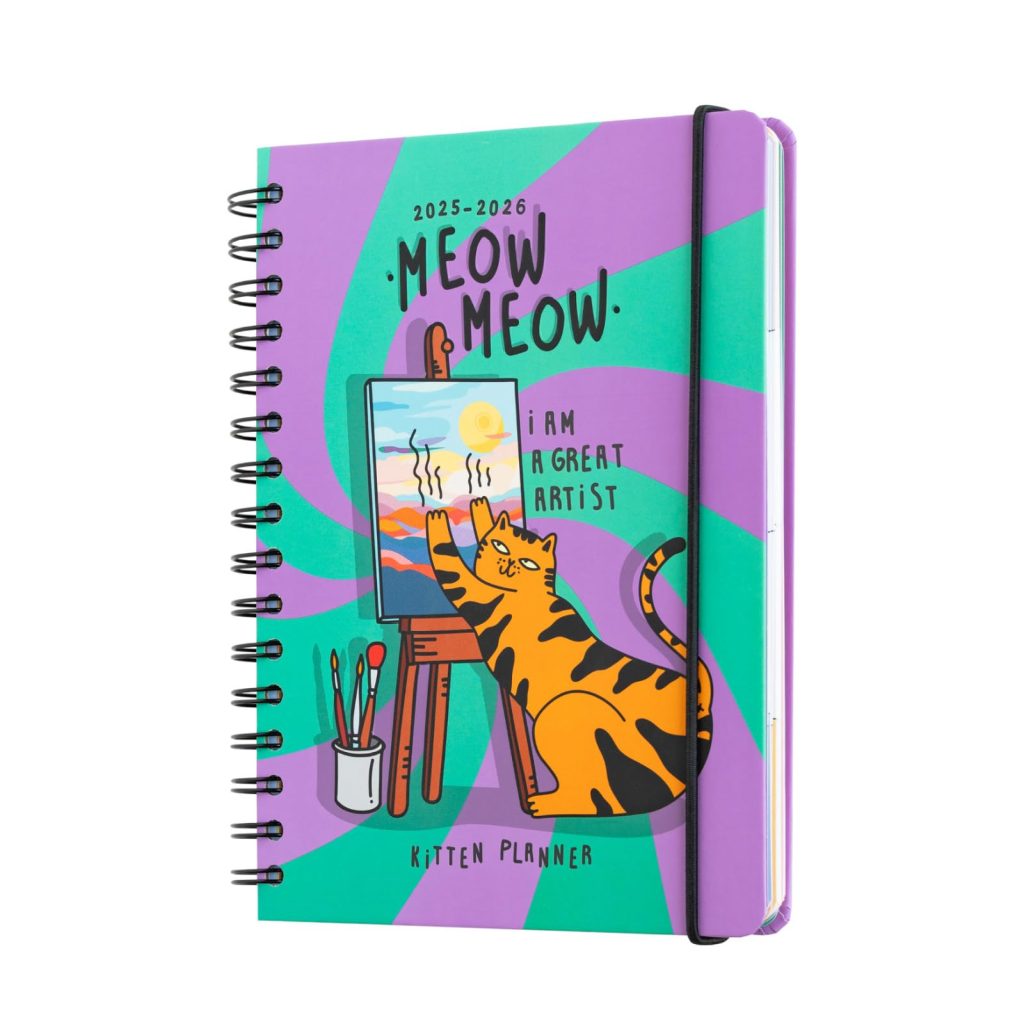 Agenda Scolaire Semainier 2025-2026 Chats A5 - Organisation et Motivation pour Ados