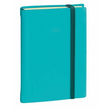 Agenda Quo Vadis 2026 Daily Pocket Silk Bleu - Journalier Multilingue 8.5x13 cm