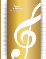 Cahier de Musique A4 avec Portées et Petits Carreaux - Idéal pour Solfège, Dictée et Composition Musicale