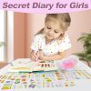 Realjoy Journal Intime Fille A5 avec Cadenas - Coffret Cadeau Complet pour Enfants (7-13 Ans)