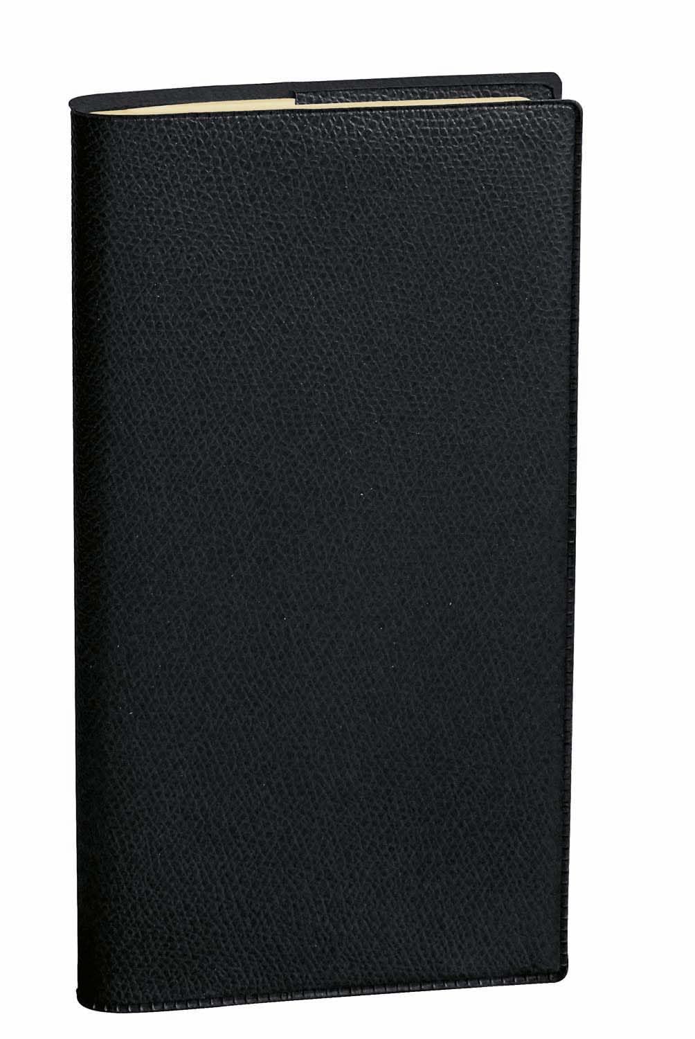 Agenda Scolaire Quo Vadis Prestige 2026-2027 - Semainier Horizontal Spiralé Noir Impala 8.8x17 cm
