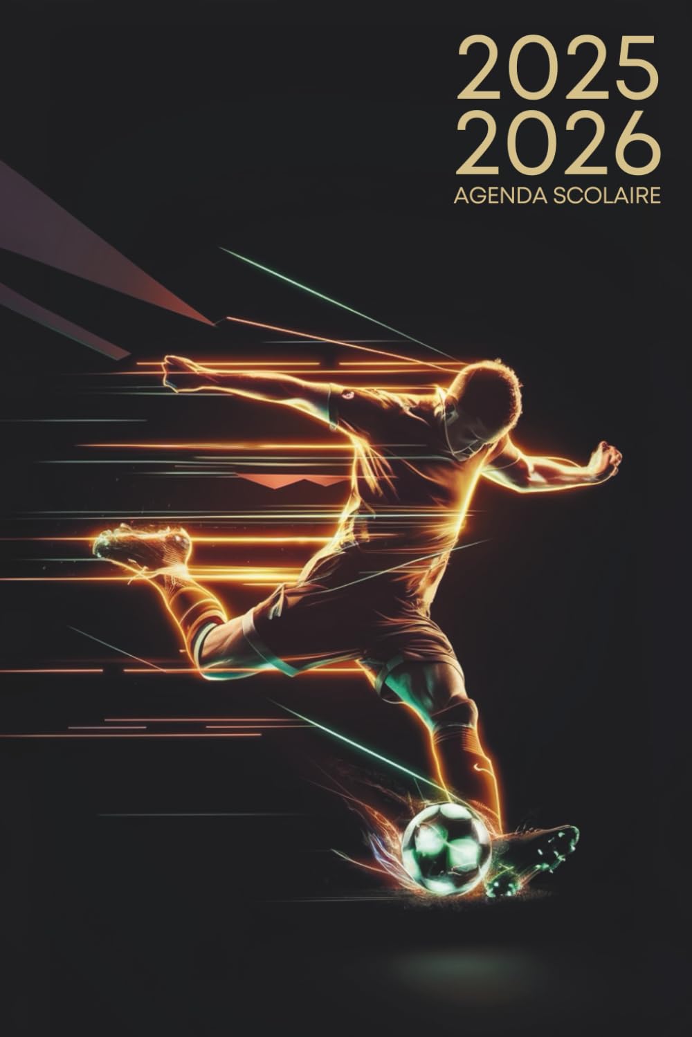 AGENDA SCOLAIRE 2025 2026 : Organisation et Style pour Collégiens et Lycéens | Thème Football