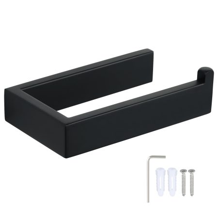 SAYAYO Porte Rouleau Papier Toilette Mural en Acier Inoxydable SUS304 - Design Moderne Noir Mat