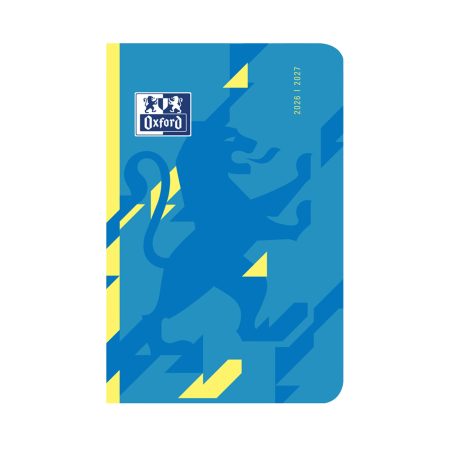 Agenda Scolaire Oxford Magic 2026-2027 Journalier 12x18cm Bleu Jaune