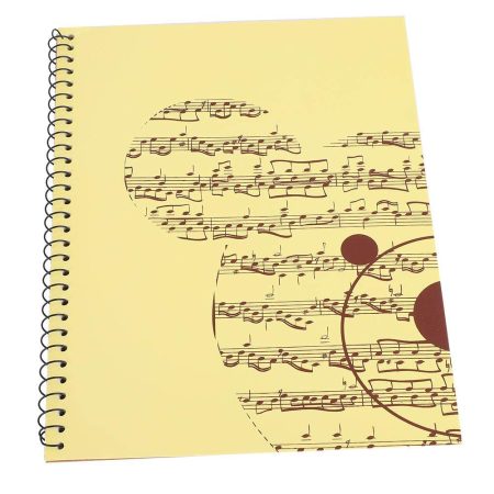 Cahier de Notation Musicale - 50 Pages pour Compositeurs et Musiciens - Design Ours Jaune