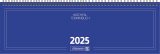 Agenda Brunnen 775 - Année 2025, Format Horizontal, 2 Pages par Semaine, Couverture Carton Bleue