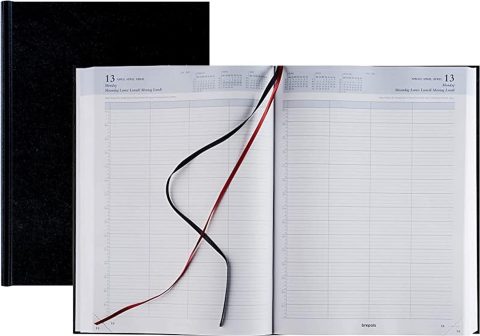 Lot Agenda Bremax 2 Civil 2027 1 Jour par Page A4 + Index Blumie Noir - Organisation Professionnelle Quotidienne