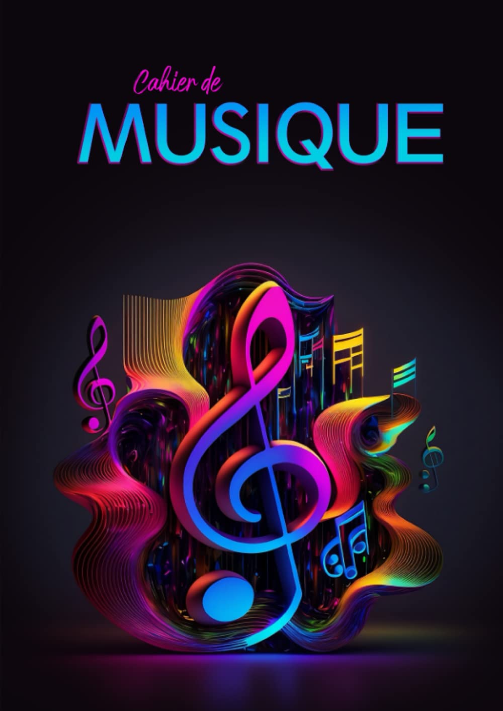 Cahier de Musique A4 avec 12 Portées et Grands Carreaux Seyes - Carnet de Partitions Moderne pour Compositeurs et Musiciens