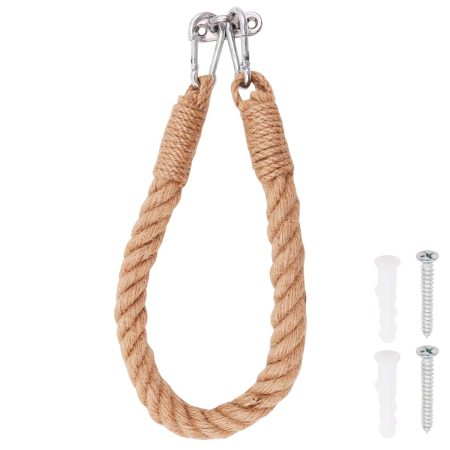 Porte-rouleau de Papier Toilette Vintage en Corde de Chanvre - Style Rustique et Élégant