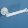 YUET Porte-Rouleau Papier Toilette Mural Rond Acier Inoxydable SUS 304 - Blanc