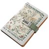 Tanou Journal Intime A5 Cuir PU Floral avec Cadenas à Combinaison - 200 Pages Lignées