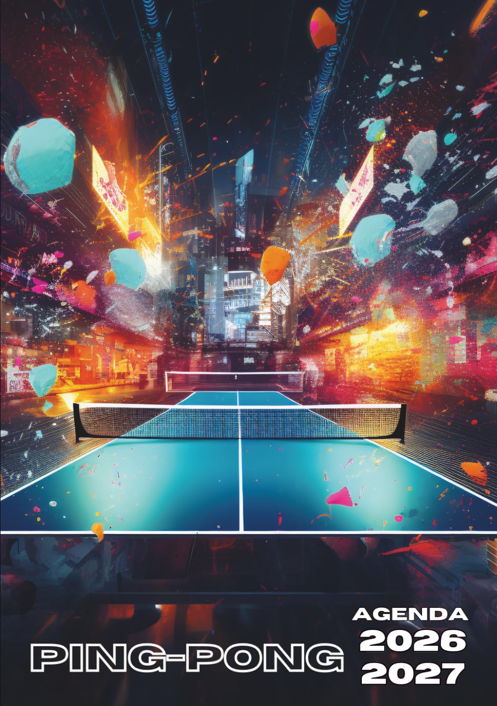 Agenda Scolaire Ping Pong 2026-2027 : Journalier, 1 Page par Jour, Format 12x17 cm