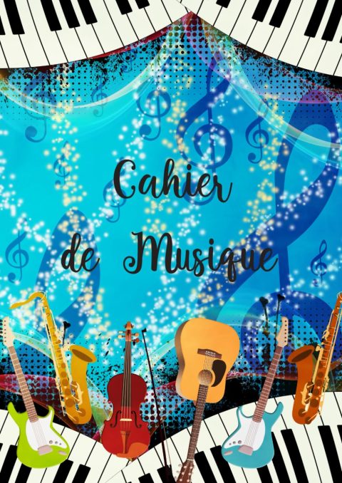 Cahier de Musique 150 Pages - 13 Portées par Feuille - Format A4