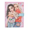 TOPModel Journal Intime avec Code Numérique et Son - Carnet Rose et Bleu avec Motif Modèle, 80 Pages Lignées et Illustrées