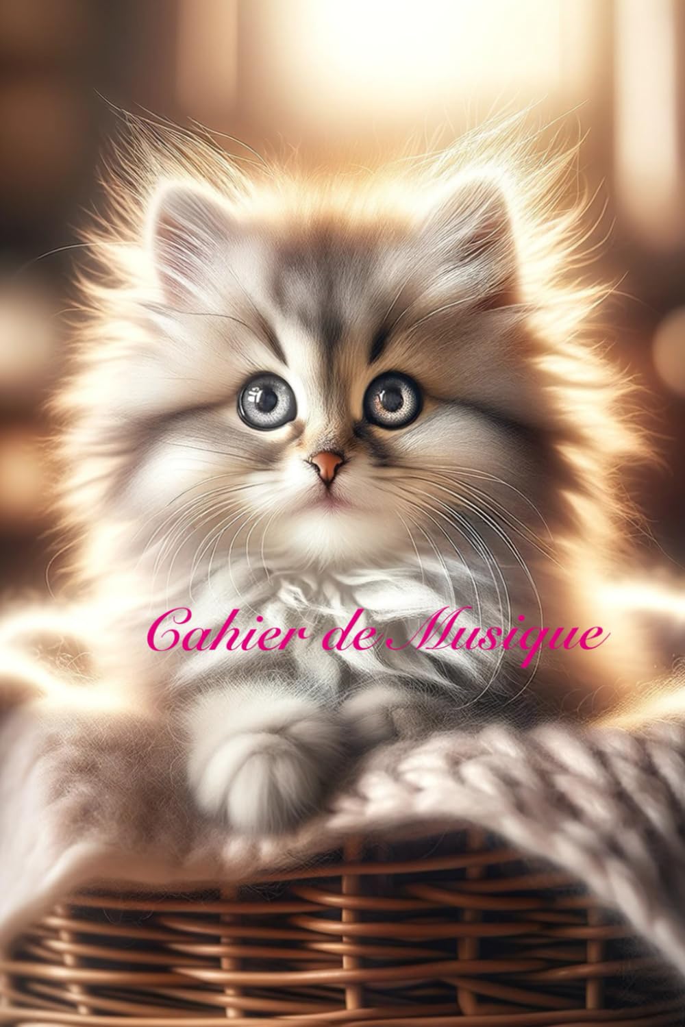 Cahier de Musique pour Apprentis Musiciens : 106 Pages, Portées, Clés et Altérations - Couverture Originale Chatons