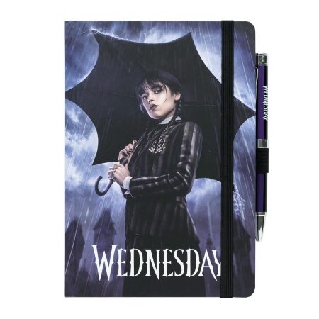 Carnet de Notes Mercredi Addams A5 Pointillé avec Stylo Inclus - Idéal pour Journaling et Fournitures Scolaires