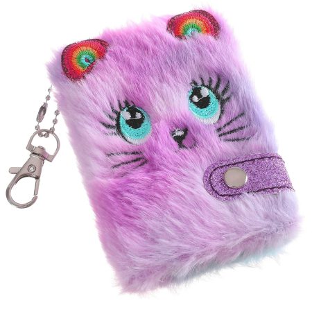 Mini Carnet de Notes Chat Peluche - Journal Intime Cadeau Fille 6-8 Ans