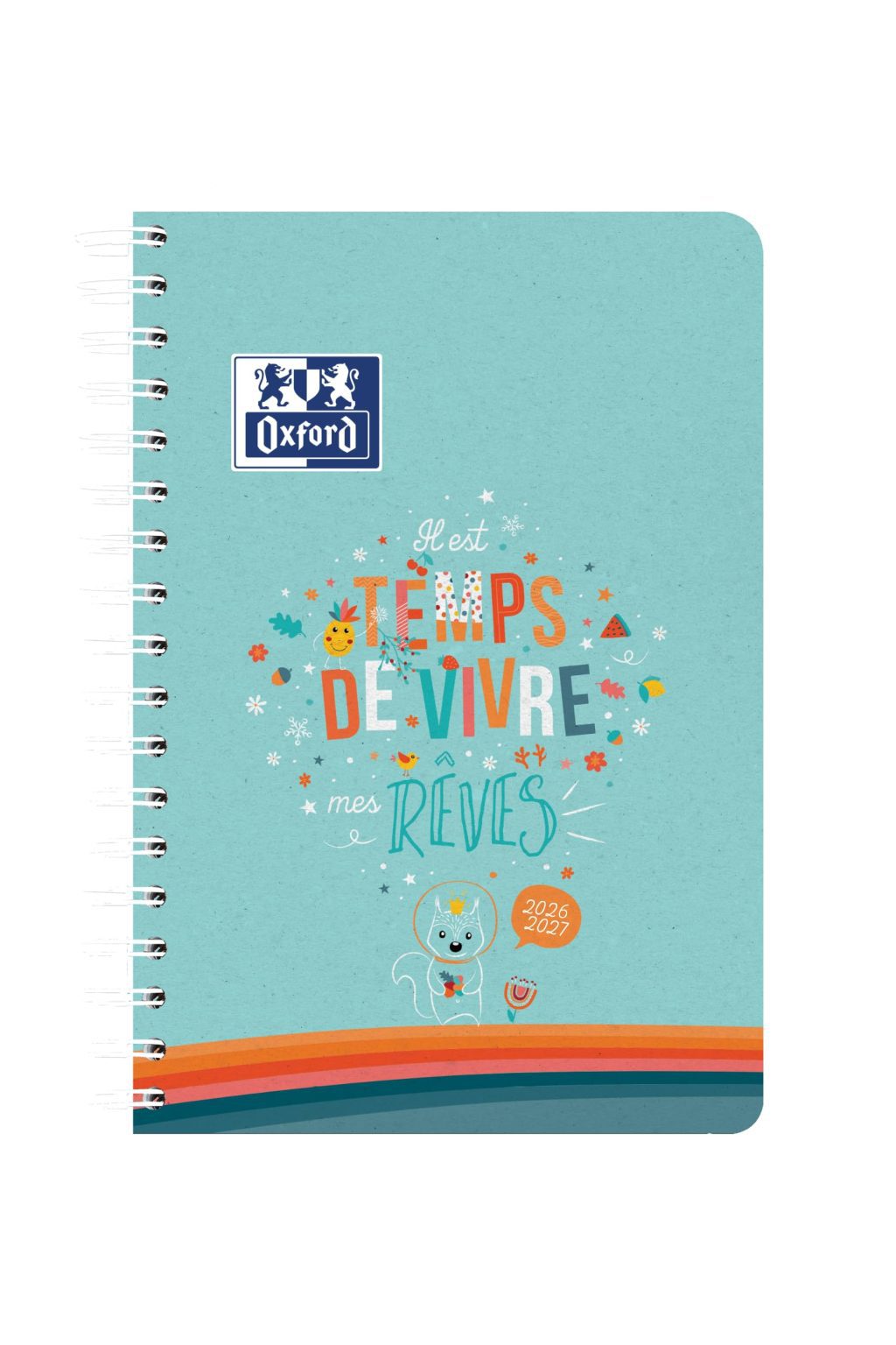 Agenda Oxford Season 12x18cm - 1 Jour par Page, 320 Pages, Septembre 2026 - Septembre 2027
