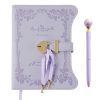 Journal Intime Filles B6 - Carnet Secret en Cuir PU avec Clé, Stylo et Cadenas Cœur - Agenda de Voyage 180/360 Feuilles pour Enfant et Adulte - Violet