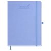 Agenda 2026 Semainier A4 Couverture Rigide Cuir PU Bleuet - Planificateur Annuel et Mensuel