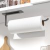 Porte Sopalin Mural en Alliage d'Aluminium - Installation Adhésive ou par Perçage - Noir Mat pour Cuisine et Salle de Bains