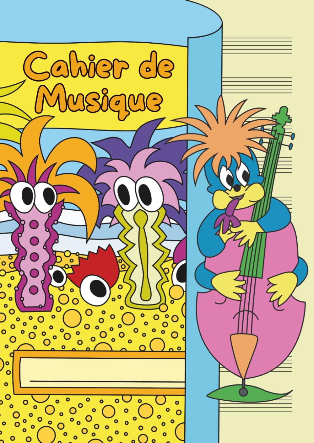 Cahier de Musique A4 10 Portées - Papier Crème pour Enfants et Adultes