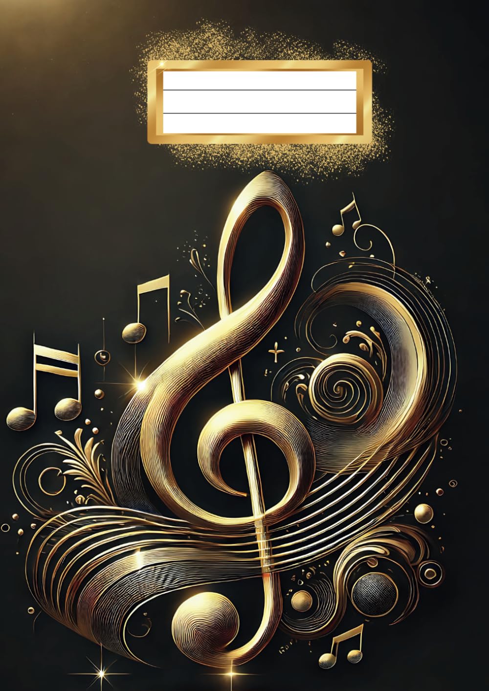 Cahier de Musique Piano : Notation et Composition avec Portées Clé de Sol/Fa - Format A4