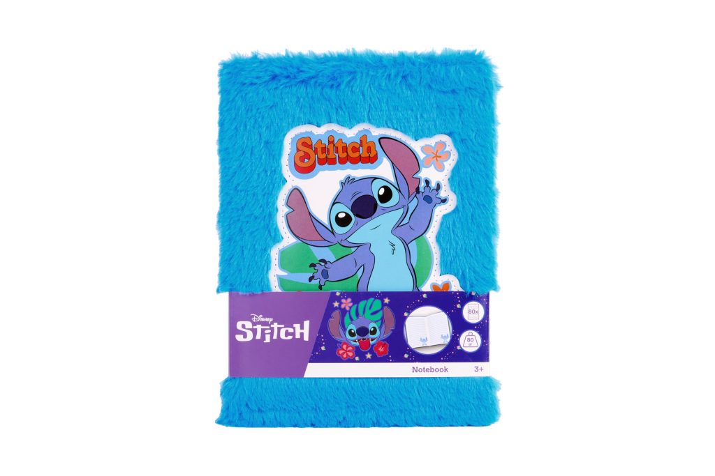 Stitch Carnet de Notes Peluche A5 Bleu - Journal Créatif Disney pour Enfants dès 3 ans
